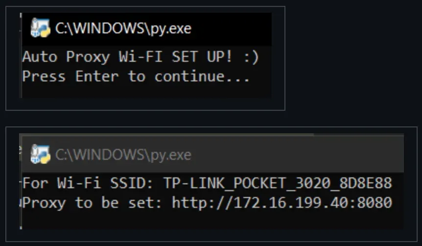 auto_proxy_wifi: Automated Proxy Configuration