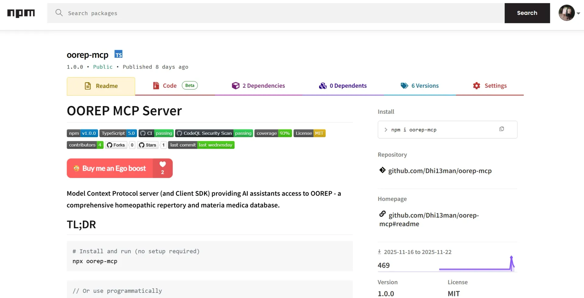 oorep-mcp: AI-Powered Homeopathic Knowledge Integration